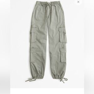 Abercrombie high rise baggy cargo pants